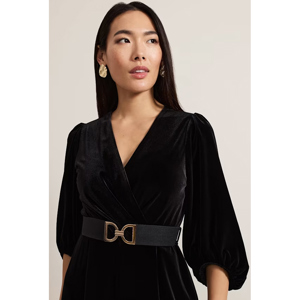 Phase Eight Myleen Black Velvet Jumpsuit